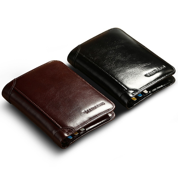 Men's Leather Long Wallet, Multi-card Card Holder, Vintage Clutch Wallet  Money Clip