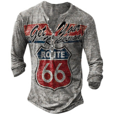Men, digitalprinting, Long sleeved, slim