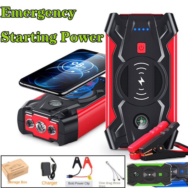 39800mAh 12V Car Emergency Starting Power Supply with Wireless Mobile ...