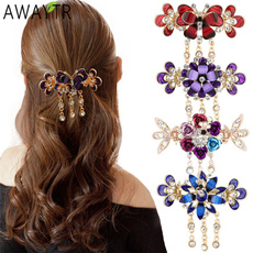 butterfly, Colorful, Rhinestone, Hair Pins