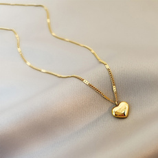 Heart, Stainless Steel, Love, gold