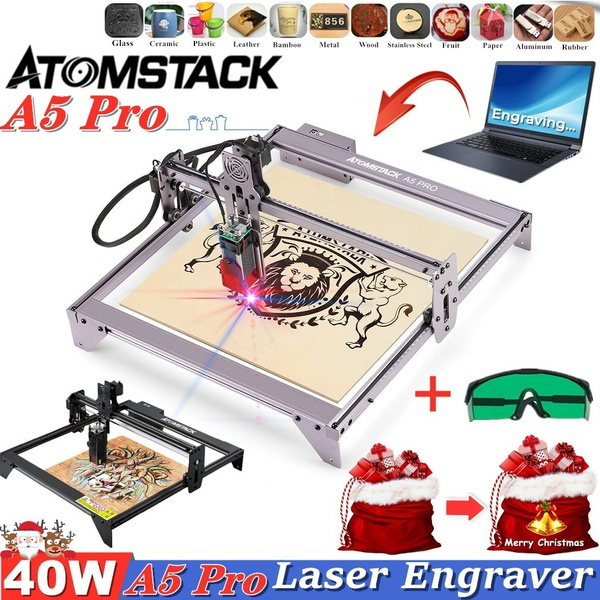 Popular Atomstack A5 PRO 40W Desktop Laser Engraving & Cutting Machine