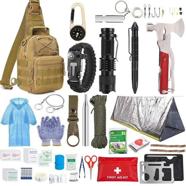 Emergency Survival Kit and First Aid Kit, Professional Survival Gear ...