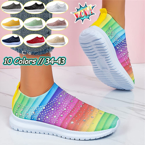 Zapatos Para Mujer Mesh Women's Designer Shoes Spring Rainbow
