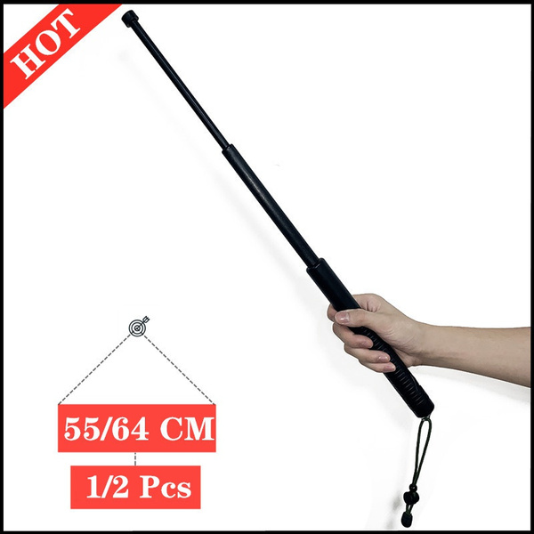 2022 self defense retractable stick three section collapsible pole