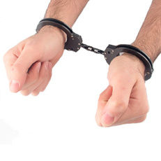 Chain, handcuff, black, polizei