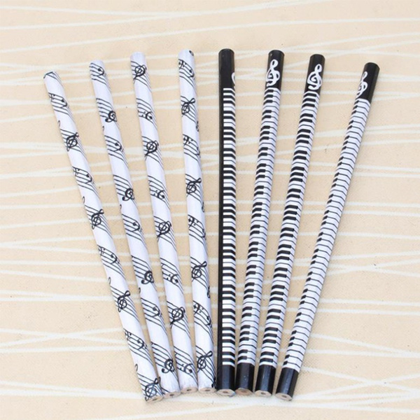 10 Pcs/set Cute Music Notes Piano HB Wooden Standard Pencils Students