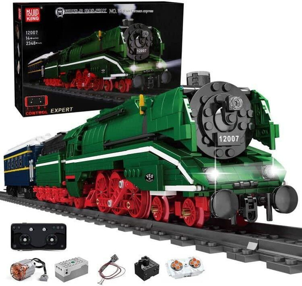 MOULD KING 12007 Technick Motorized BR18 201 German Express Train Model ...