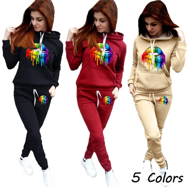 Womens 4 Piece Sweats Outfit, Sweat Suit Outfits Women
