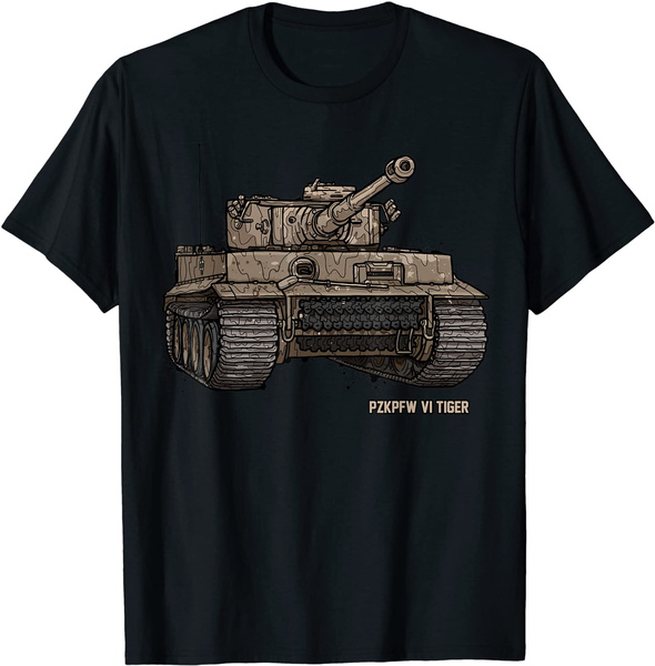 Tiger Tank PzKpfw VI WWII Army Historic Vintage T-shirt Men T-Shirt | Wish