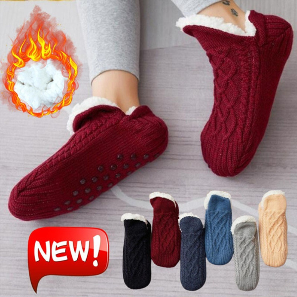 Wool Home Socks, Anti Slip Socks, Slipper Socks for Men and Women