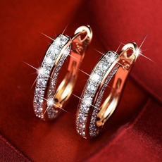 Earring, Women's Fashion, DIAMOND, gold