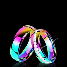DIAMOND, wedding ring, Colorful, Simple