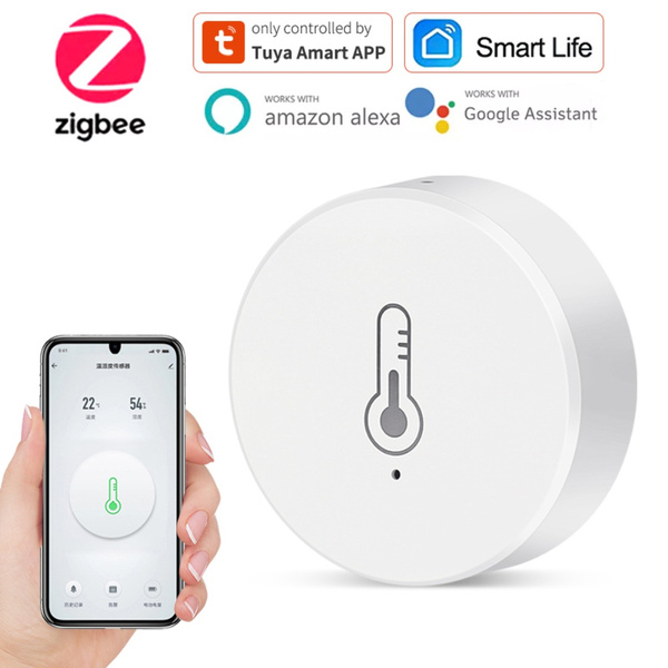 Tuya ZigBee Smart Thermometer Hygrometer Wireless Bluetooth Outdoor  Thermometer Smart Home Temperature and Humidity Sensor Smart Home Security
