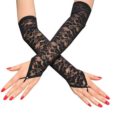fingerlessglove, meshglove, Lace, armsleeve