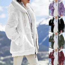 Jacket, hooded, fur, Outerwear