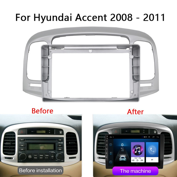 2 Din Android Head Unit Car Radio Frame Kit For Hyundai Accent 2008