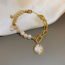 gold, multi-layer bracelet, Wedding, engagementbracelet