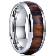 8MM, tungstenring, Jewelry, Silver Ring
