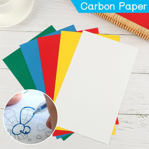 10pcs Carbon Transfer Paper Tracing Paper Carbon Graphite Copy Paper with  Embossing Styluses Stylus Dotting Tools