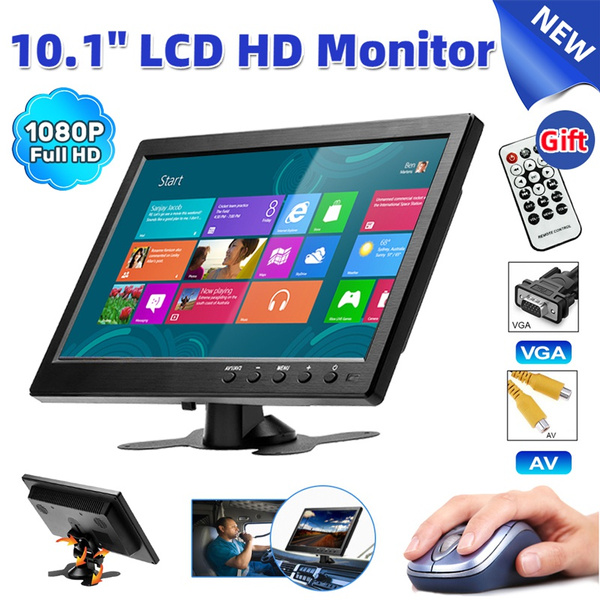 Podofo HD 1080P 10.1" Car LCD Monitor Display Monitor Car Security TV & Computer Color 2 Channel Input Monitor With VGA BNC | Wish
