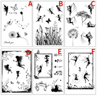 1pc Butterfly Fairy Dandelion Transparent Seal Handbook Decoration DIY ...