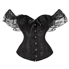corset top, Black Corset, Lace, Corset