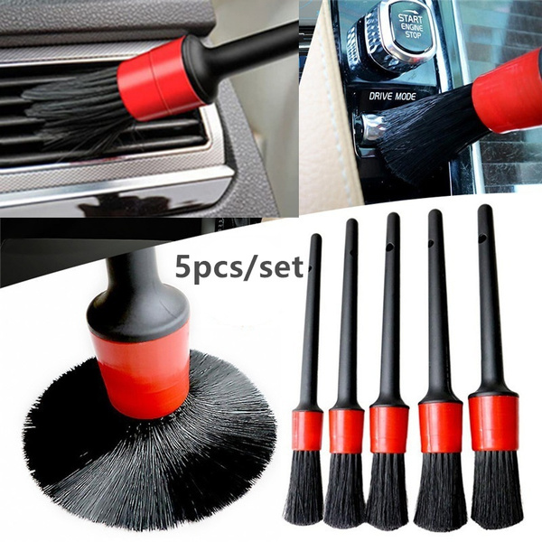 5Pcs/set Car Detailing Brush Dush Duster Brush Set Detail For Cleaning