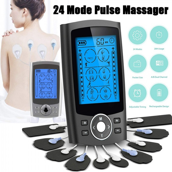 Tens Unit Muscle Stimulator Full Body Pain Relief Pulse Massager