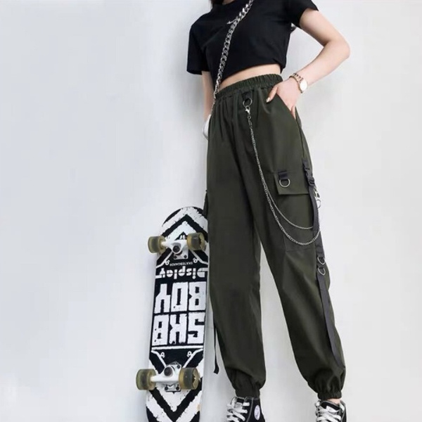 Devil Fashion Gotici Pantaloni Neri Punk Di Modo All'aperto Casuali Sexy  Delle Donne Steampunk Lunghi Da Donna | Wish