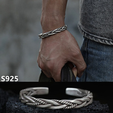 Sterling, openingbangle, Unique, 925 sterling silver