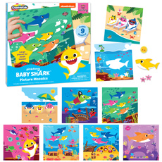 babysharksticker, Shark, art, mosaicart