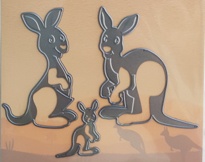 cute, template, die, kangaroo