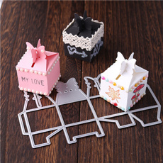 Box, Heart, Stamping, Scrapbooking