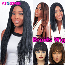 wig, boxbraidwig, Women's Fashion & Accessories, twistbraidshair