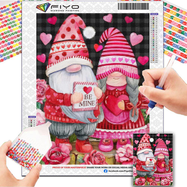 FIYO DIY Dwarf in love 5D Diamond Painting Kits for Adults,Full Drill