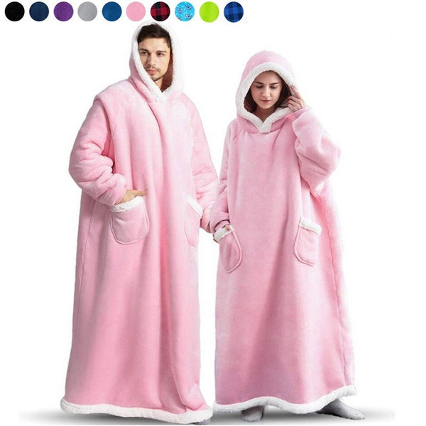 Winter Warm Blanket Women and Men Super Plush Blanket Hoodie Soft