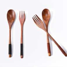 spoonforkset, spoonfork, woodtableware, Wooden