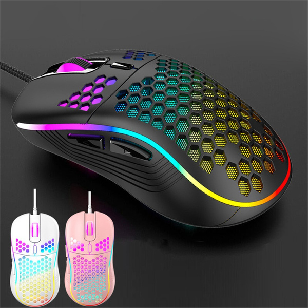  NYIEFADA Wired Gaming Mouse with Side Buttons, Programmable  Ergonomic Thumb Rest- 10000 DPI High-Precision Sensor, 10 Buttons/Shortcut  Flashing RGB Computer Mouse for PC Laptop Gaming : Video Games