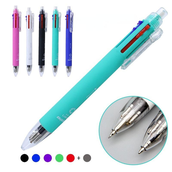 6in1 Fashion MultiColor Pen Creative Ballpoint Pen Colorful Retractable  Ballpoint Pens Multifunction Pen For Writing Stationery