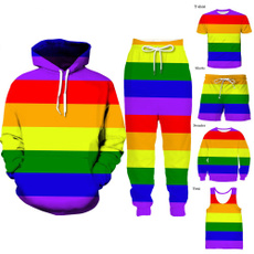 3d sweatshirt men, rainbow, modahiphop, pants