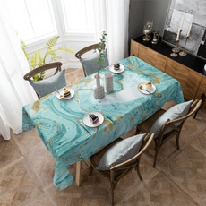 Kitchen, Turquoise, Colorful, embroideredtablecloth