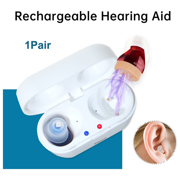 Hearing Aid for The Elderly Hearing Loss Mini Rechargeable ITE Hearing