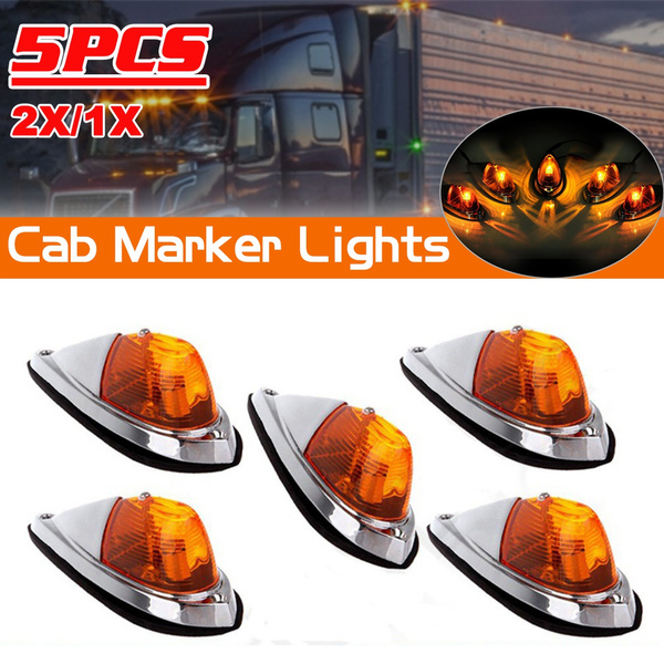 5/2/1PCS DC12V LED Car Cab Roof Marker Lights For Truck SUV Lorry