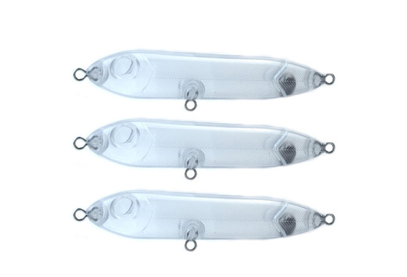 10pcs/lot Blank DIY Fishing Lure 10cm 10g Topwater Pencil Blank Bait Walk  the Dog Unpainted Rattle Lure for Fishing