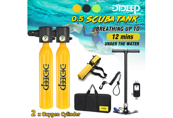 DIDEEP mini lung tank 0.5L/1L diving oxygen bottle snorkeling set oxygen tank  lung tanks