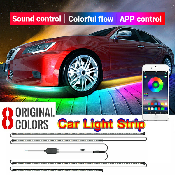 colorful car led light wireless