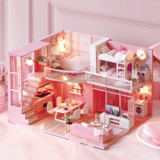 wooddiydollhouse, pink, diypinkdollhouse, Home & Living