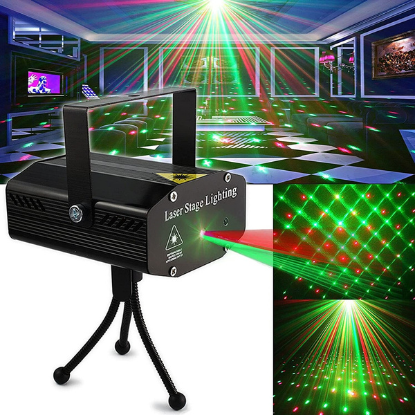 Party Lights,Disco DJ Lights Laser Stage Lighting Rave Projector Sound