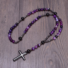 Cross necklace, Cross Pendant, catholicnecklace, crosswithrosary
